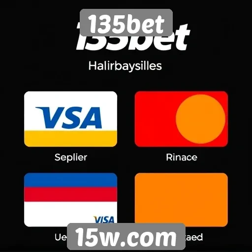 Métodos de pagamento disponíveis no 135bet
